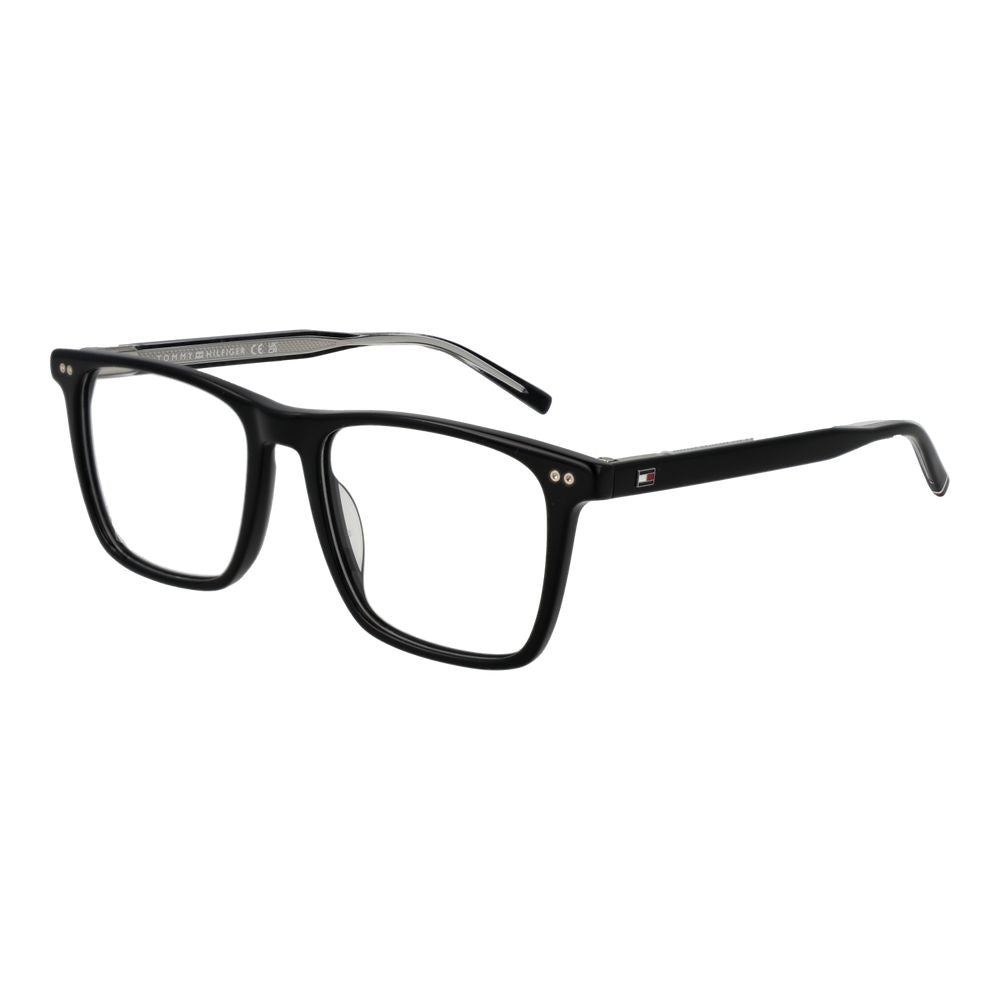 Tommy Hilfiger Men's Optical Glasses – Black Full-Rim Frame, 52mm