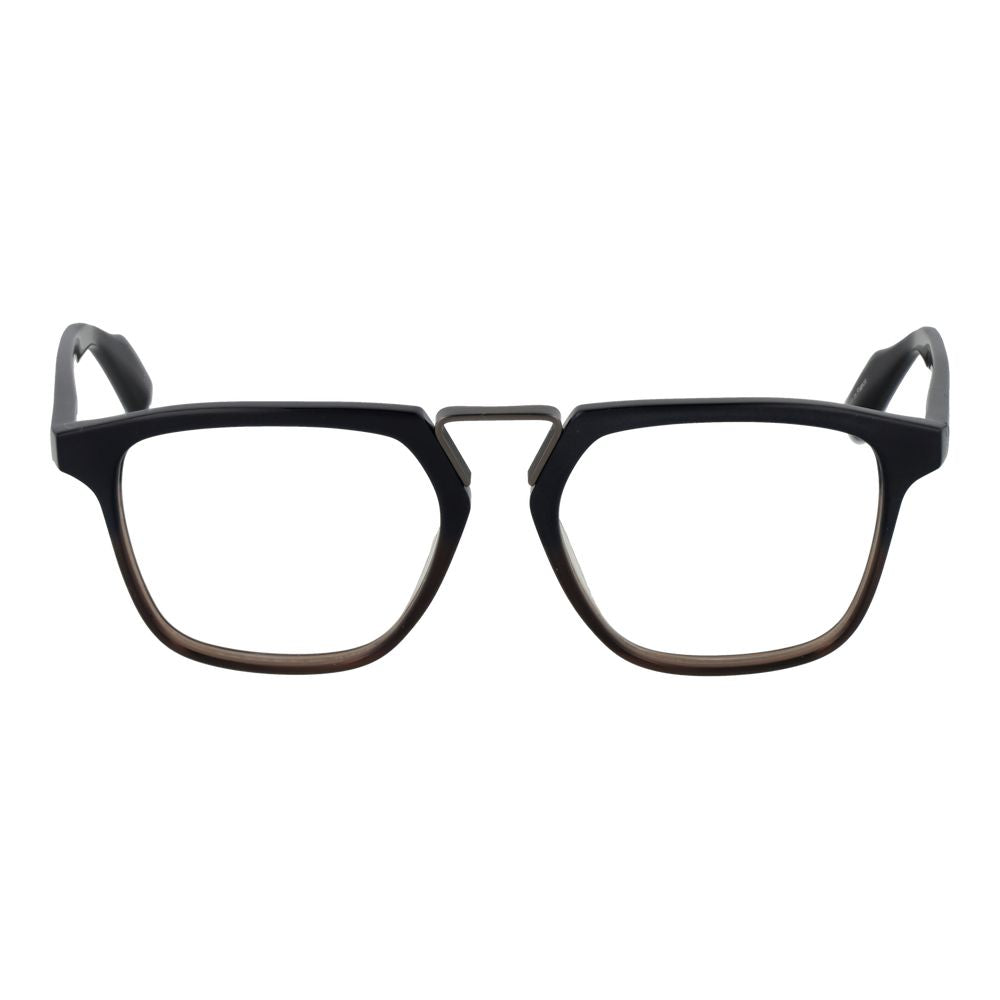 Yohji Yamamoto Men's Optical Glasses – Black Rectangular Frame