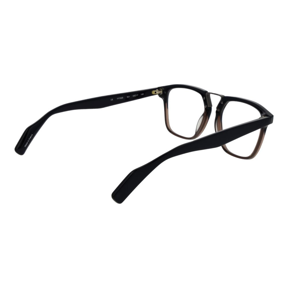 Yohji Yamamoto Men's Optical Glasses – Black Rectangular Frame