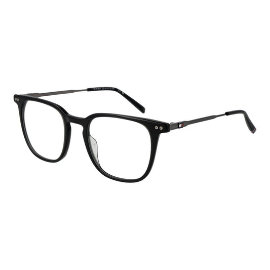 Tommy Hilfiger Men’s Optical Glasses – Black Rectangle Frame, 50mm