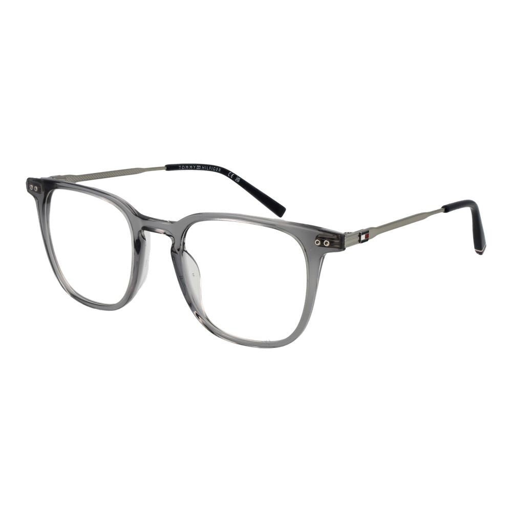 Tommy Hilfiger Men’s Optical Glasses – Grey Rectangle Frame, 50mm