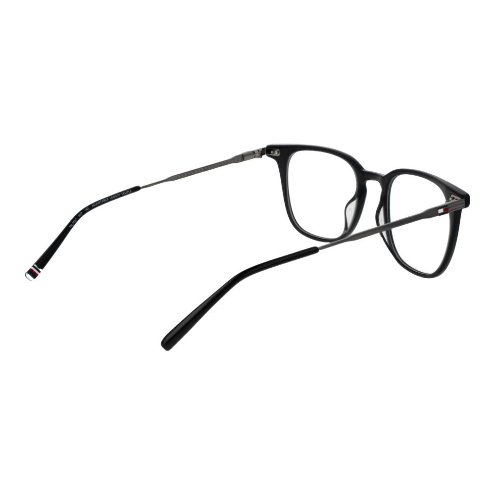 Tommy Hilfiger Men’s Optical Glasses – Black Rectangle Frame, 50mm