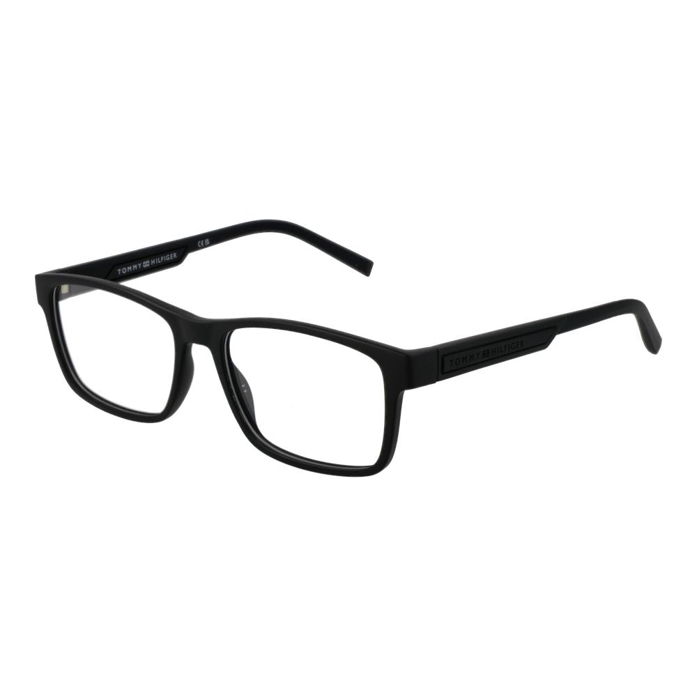 Tommy Hilfiger Men’s Optical Glasses – Black Rectangle Frame, 54mm