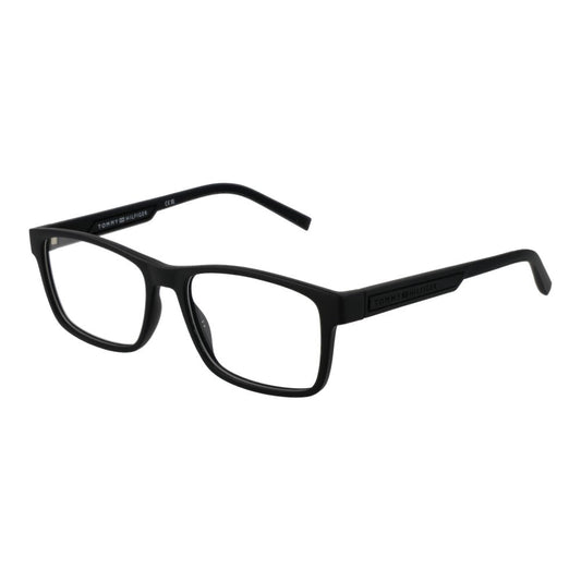 Tommy Hilfiger Men’s Optical Glasses – Black Rectangle Frame, 54mm