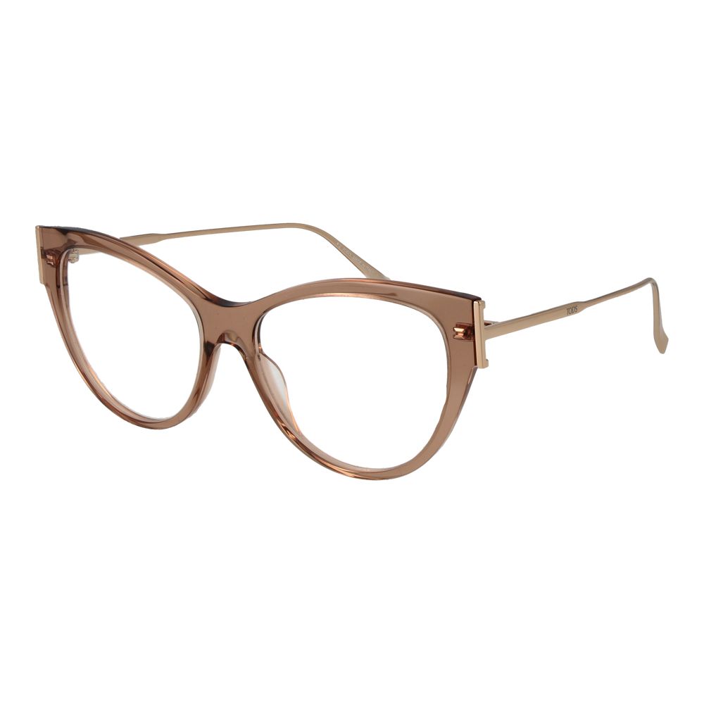 Tod's Women's Optical Glasses – Beige Cat Eye Frame, 55mm