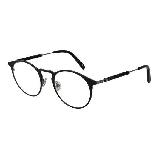 Tod's Black Metal Glasses – Stylish Panto Frame, 50mm