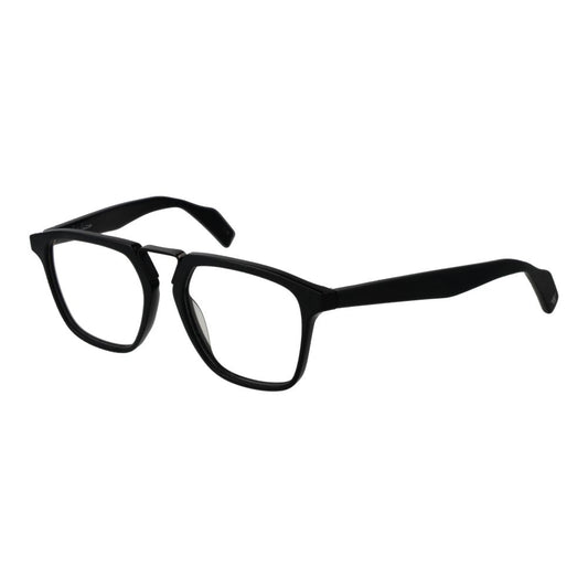 Yohji Yamamoto Men's Optical Glasses – Black Rectangle Frame