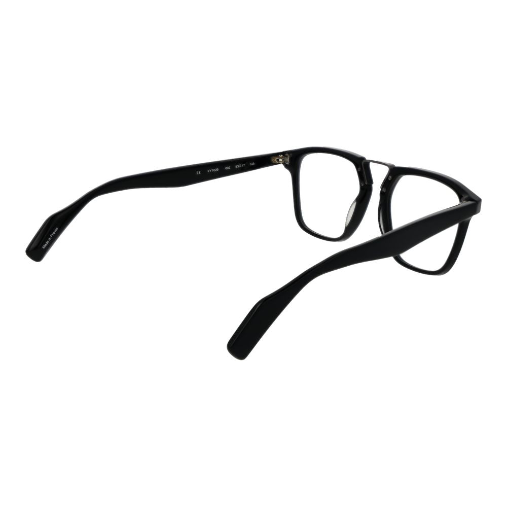 Yohji Yamamoto Men's Optical Glasses – Black Rectangle Frame