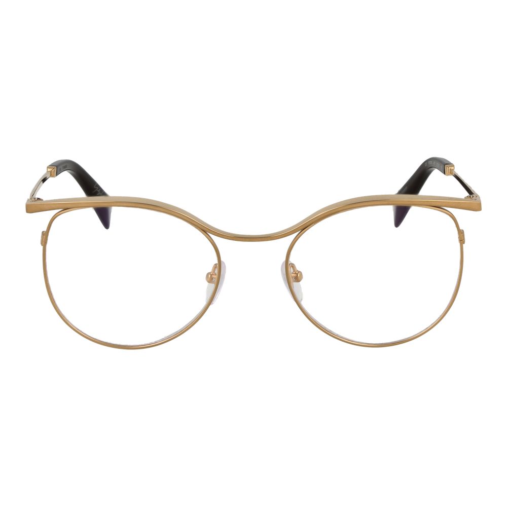 Yohji Yamamoto Women’s Gold Metal Glasses – Round Frames, 53mm