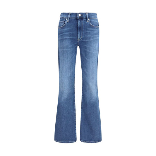 Citizens of Humanity Lilah Blue Cotton Flared Jeans