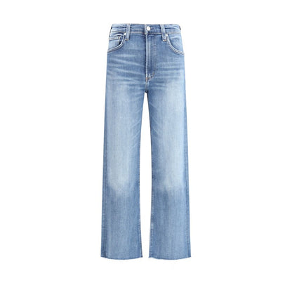 Citizens of Humanity Palma Blue Cotton Straight-Leg Jeans