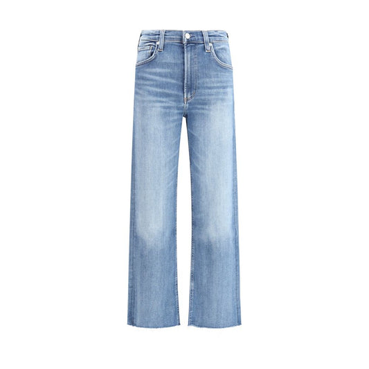 Citizens of Humanity Palma Blue Cotton Straight-Leg Jeans