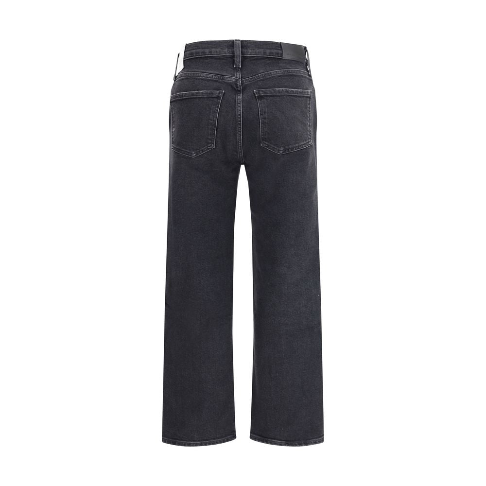 Citizens of Humanity Delfina Blue Cotton Straight-Leg Jeans