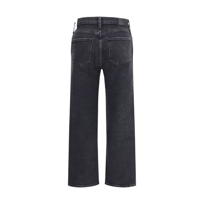Citizens of Humanity Delfina Blue Cotton Straight-Leg Jeans