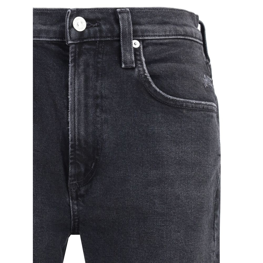 Citizens of Humanity Delfina Blue Cotton Straight-Leg Jeans