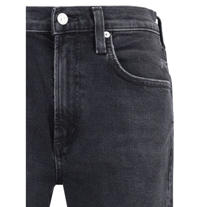 Citizens of Humanity Delfina Blue Cotton Straight-Leg Jeans