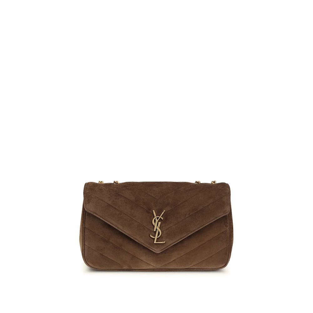 Saint Laurent Brown Calf Leather Bos Taurus Shoulder Bag