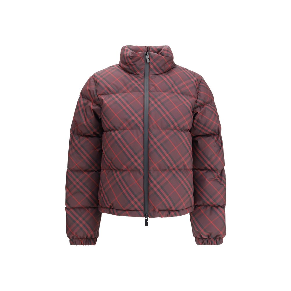 Burberry Red Check Ambleside Puffer Jacket