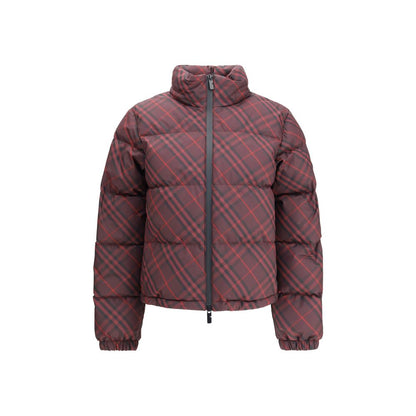 Burberry Red Check Ambleside Puffer Jacket