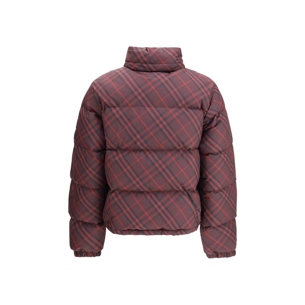 Burberry Red Check Ambleside Puffer Jacket