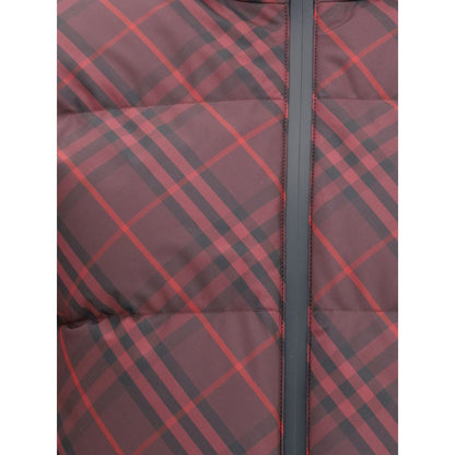 Burberry Red Check Ambleside Puffer Jacket