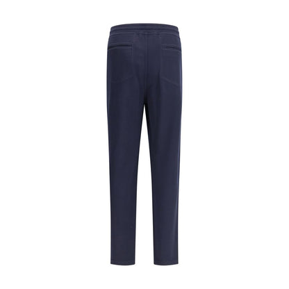 Brunello Cucinelli Blue Cashmere Casual Pants