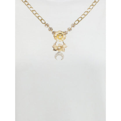 Marine Serre Trompe L’Œil Jewelry Long-Sleeve T-Shirt