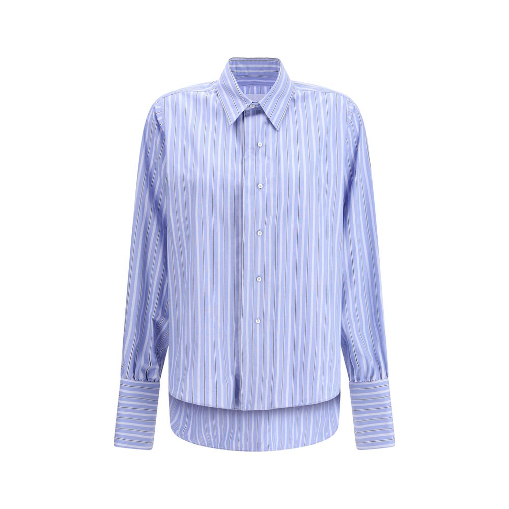 Maison Margiela Light Blue Cotton Pattern Shirt