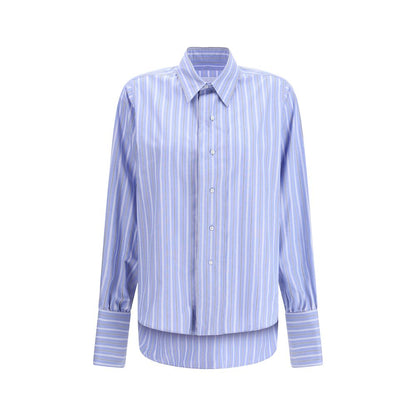 Maison Margiela Light Blue Cotton Pattern Shirt
