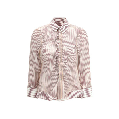 Maison Margiela Red Cotton Pattern Shirt