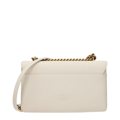 PINKO Beige Leather Crossbody Bag