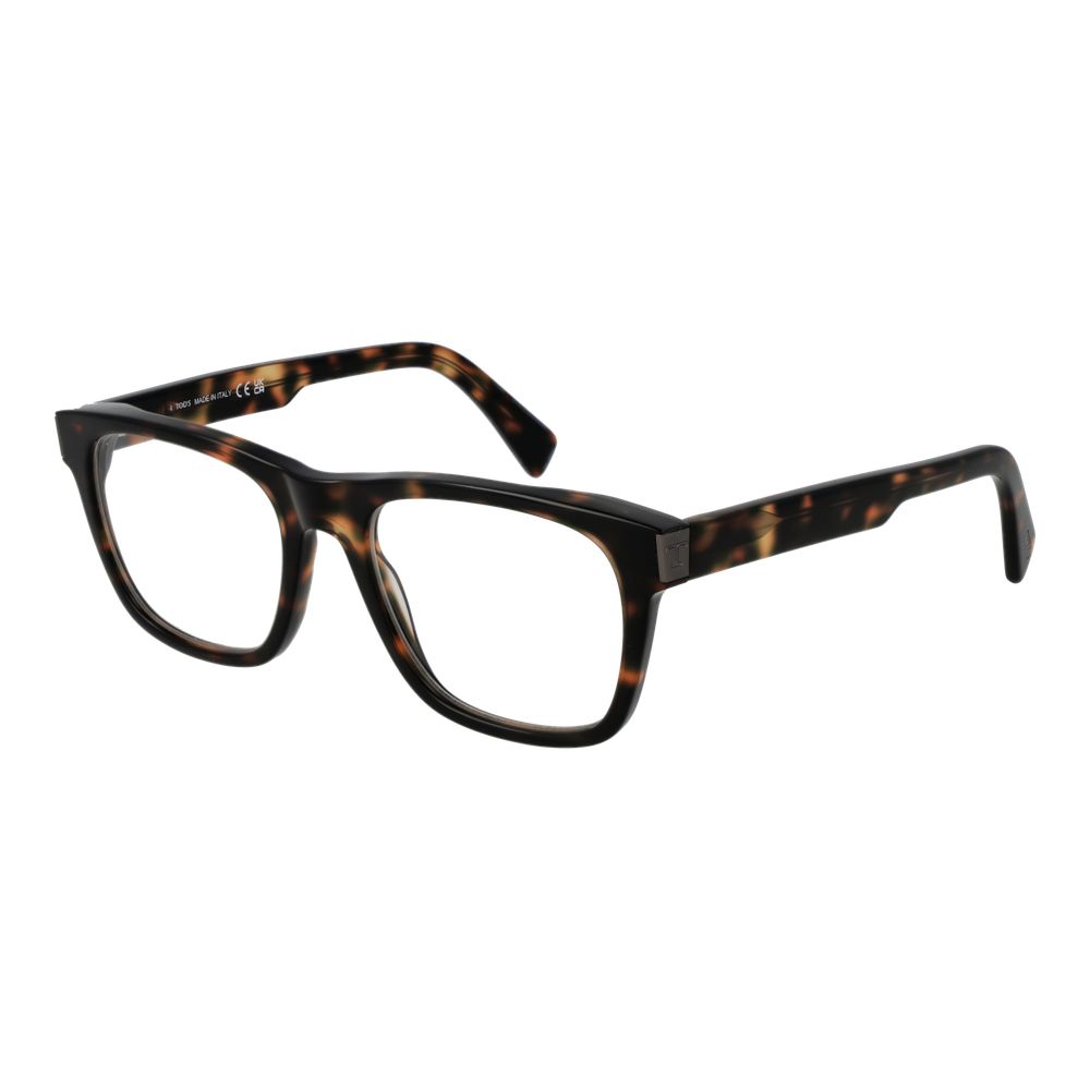 Tod's Brown Acetate Glasses – Square Full-Rim Frames, 53mm