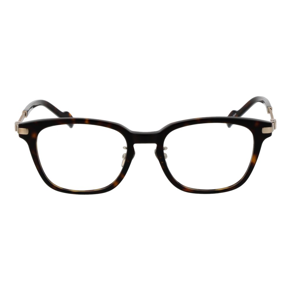 Yohji Yamamoto Unisex Brown Metal Optical Glasses – Square Frame