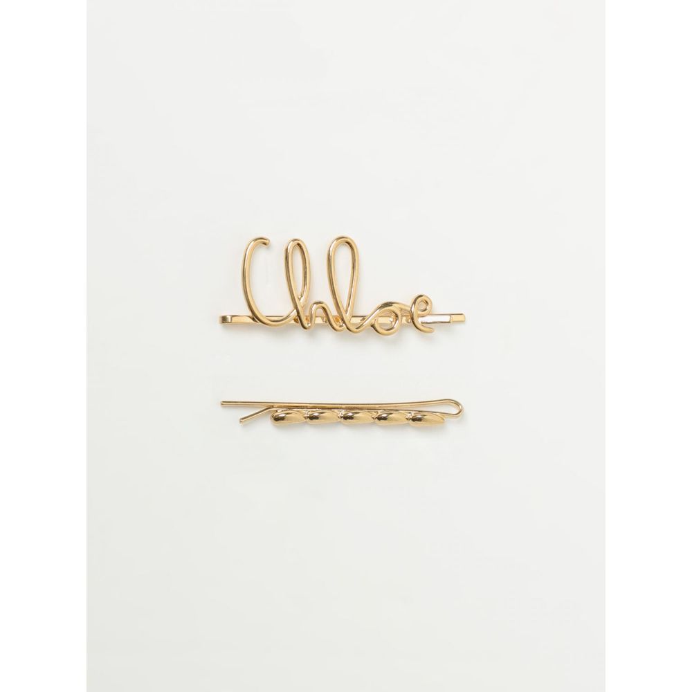 Chloé Gold Metal Hair Clip Set