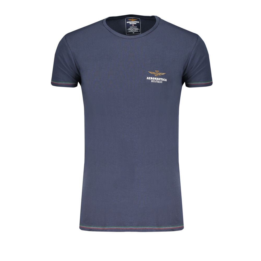 Aeronautica Militare Blue Cotton Underwear T-Shirt