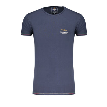 Aeronautica Militare Blue Cotton Underwear T-Shirt