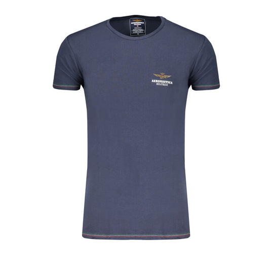 Aeronautica Militare Blue Cotton Underwear T-Shirt