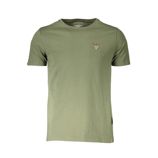 Aeronautica Militare Green Cotton Underwear Outdoor T-Shirt