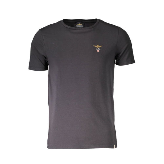 Aeronautica Militare Black Cotton Underwear Tee