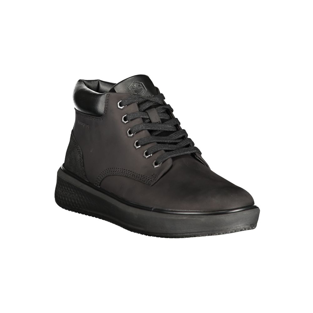 Lumberjack Black Leather Men Sneaker - Hi Virgil