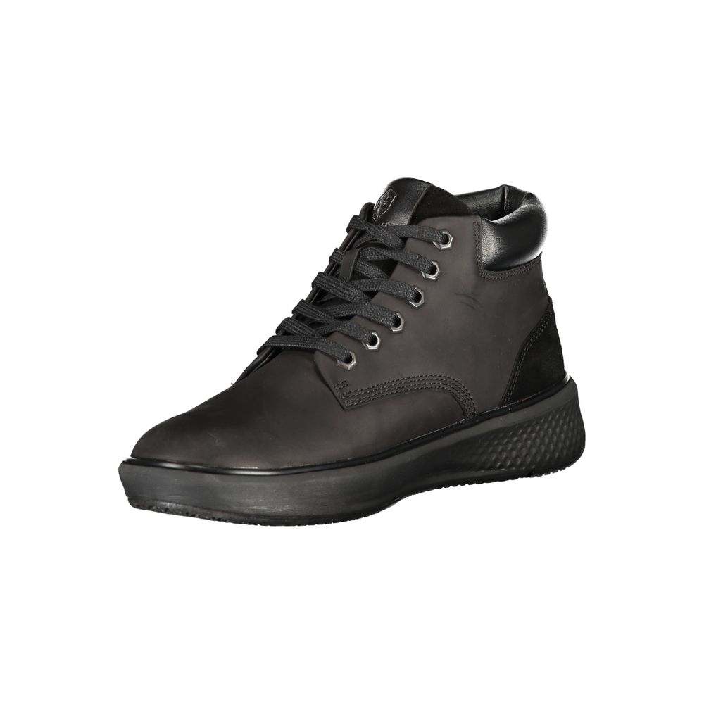 Lumberjack Black Leather Men Sneaker - Hi Virgil
