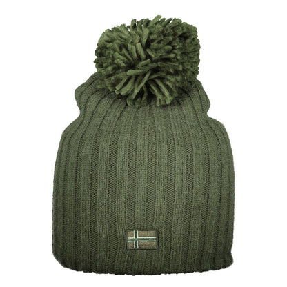 Norway 1963 Green Polyester Women Hat with Pompom