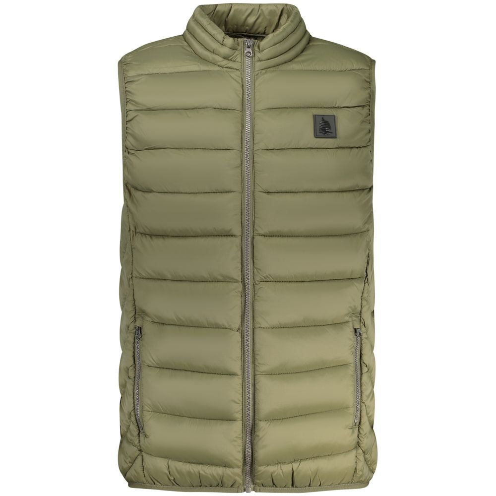 Marina Yachting Green Sleeveless Padded Zip-Up Jacket