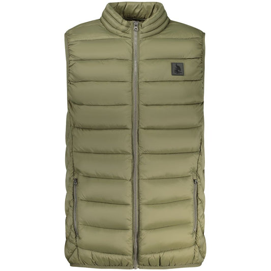 Marina Yachting Green Sleeveless Padded Zip-Up Jacket
