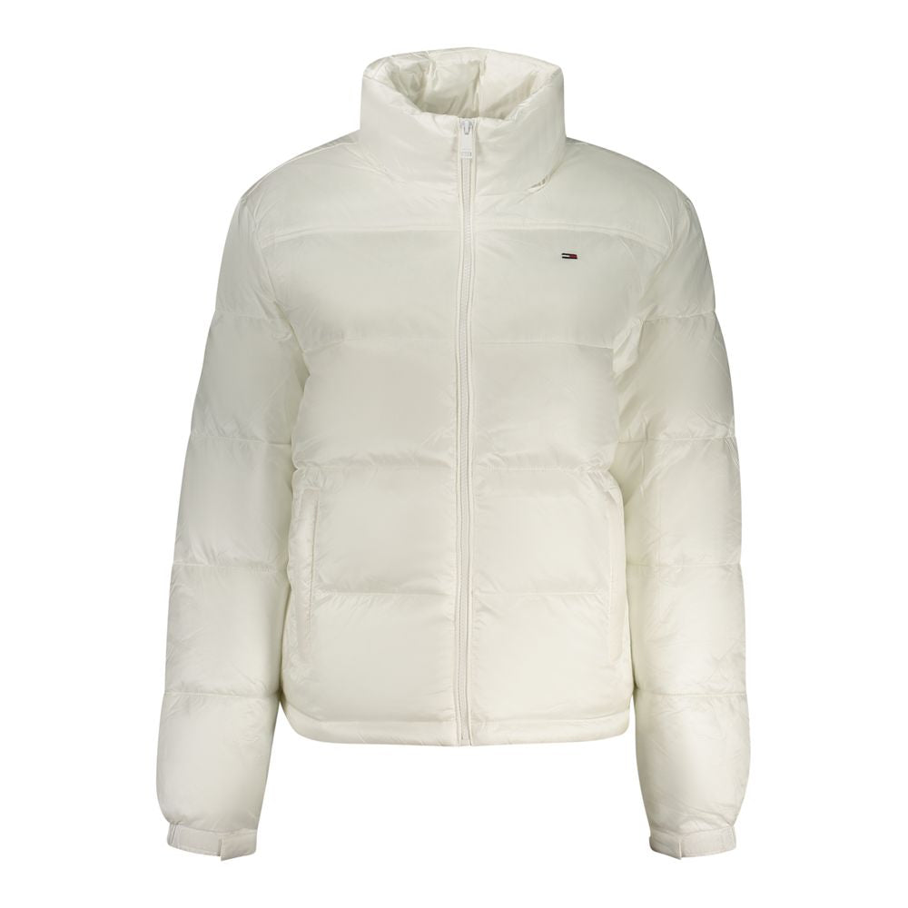 Tommy Hilfiger White Polyester Long-Sleeved Jacket