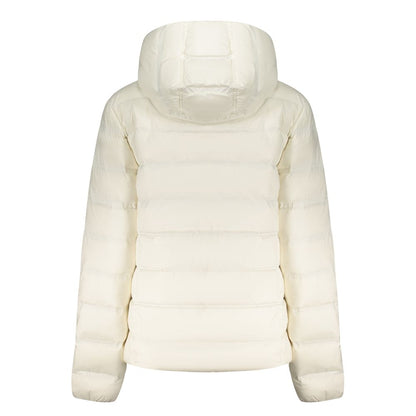 Tommy Hilfiger White Polyester Jacket with Hood
