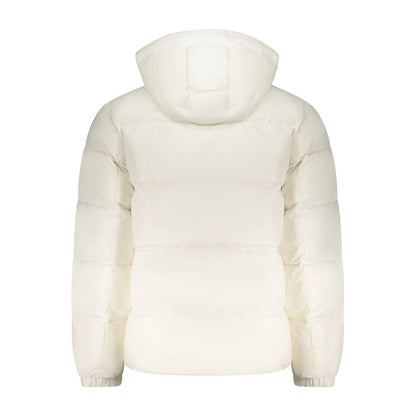 Tommy Hilfiger White Polyester Removable Hooded Jacket