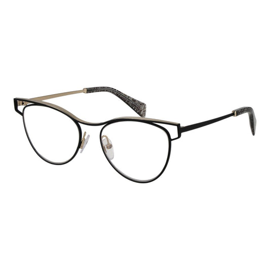Yohji Yamamoto Women's Black Cat Eye Glasses – Metal Frames