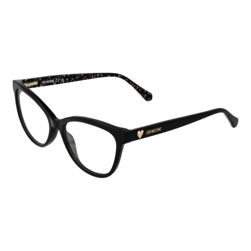 Love Moschino Women's Black Acetate Optical Glasses – Cat Eye