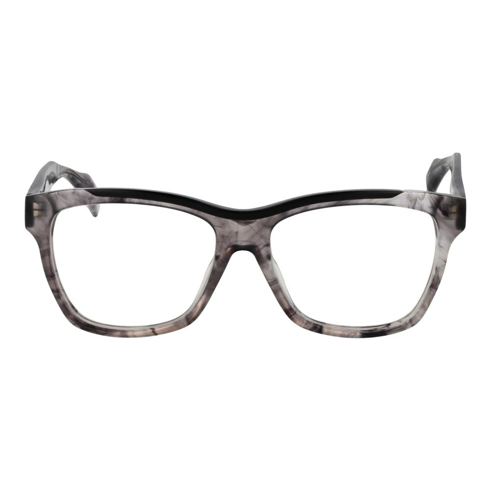 Yohji Yamamoto Men's Gray Acetate Glasses – Square Frame, 55mm